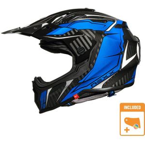 Nexx X.Wrl Atika Blauw Wit Adventure Helm Maat S