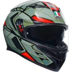 Agv K3 E2206 Mplk Decept Mat Zwart Groen Red 010