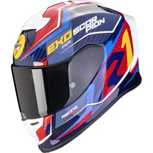 Scorpion EXO-R1 Evo Air Coup Blauw Rood Geel Integraalhelm