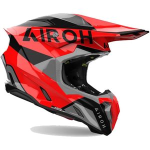 Airoh Twist 3 King Rood Grijs Offroad Helm Maat XL