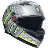 AGV K3 E2206 MPLK Fortify Grey Black Yellow Fluo 011 Maat M