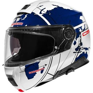 Schuberth C5 Globe Wit Blauw Systeemhelm Maat XL