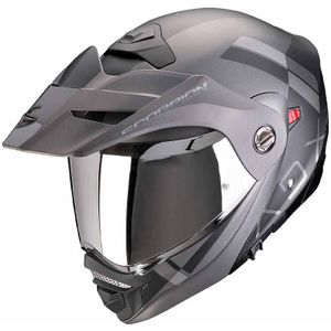 Scorpion ADX-2 Galane Mat Zwart Zilver Adventure helm Maat