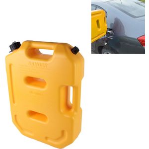 Benzine Brandstoftanks Plastic 2.6 Gallon 10 Liter Auto Uitgeschakeld Brandstofblikken Olie Container Noodback-up (geel)