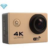 F60 2,0 inch scherm 170 graden groothoek wifi sport actiecamera camcorder met waterdichte behuizing, ondersteuning 64GB micro SD-kaart (goud)