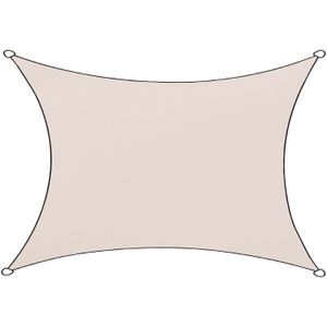 Schaduwdoek Livigno polyester rechthoek 3x4m (naturel)