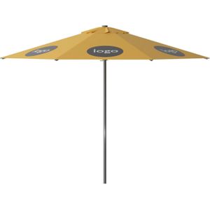 Parasol Lima 350cm rond (Yellow) met bedrukking