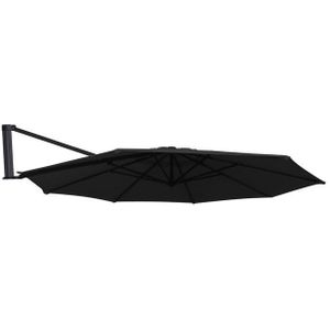 Zweefparasoldoek Madison Capri - 350cm rond (black)