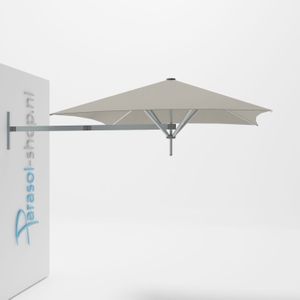 Paraflex muurparasol 190x190cm Classic arm - Solidum (Grey)