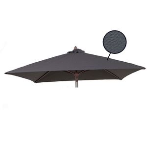 Stokparasoldoek Rhino 400x400cm vierkant Dark grey (polyester)