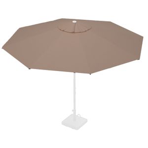 Stokparasoldoek Rhino 350cm rond Taupe (polyester)