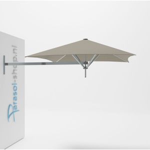 Paraflex muurparasol 190x190cm Classic arm - Solidum (Taupe)