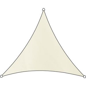 Schaduwdoek Como polyester driehoek 3,6m (off white)