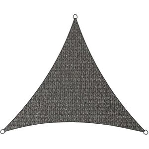 Schaduwdoek Iseo HDPE driehoek 3,6m (antraciet)