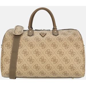 Guess Berta Weekender duffle weekendtas latte logo/brown