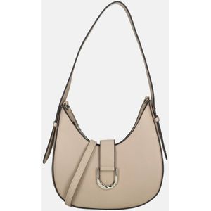 Flora & Co schoudertas taupe clear