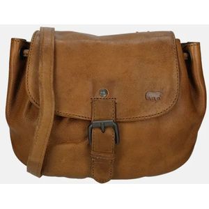 Bear Design - Crossbody Tas - Cognac - Leer