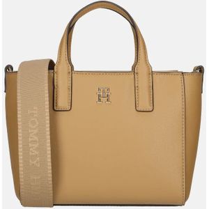 Tommy Hilfiger soft logo mini tote handtas safari canvas