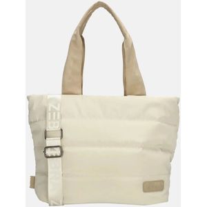 Zebra Trends Elske puffy handtas M creme