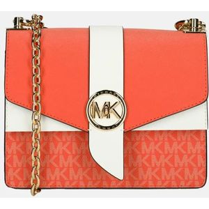 Michael Kors Greenwich schoudertas small spiced coral mutli