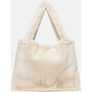 Studio Noos faux fur Mom-Bag shopper neutral