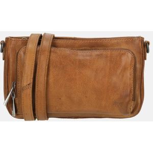 Bear Design - Livia - Schoudertas - Cognac - Leer - Compacte Indeling