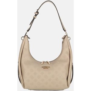 Guess Phoebe hobo schoudertas simply taupe logo