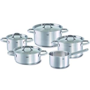 Fissler - Family Line - Pannenset - Roestvrijstaal - 5-delig - Vaatwasserbestendig - Inductie
