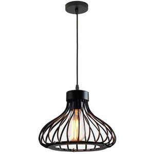 Homestyle Pro Mk109-Bb Industriële Hanglamp 22X18 Cm Zwart/Metaal