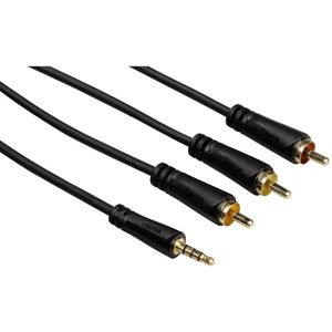 Hama Audio/video Kabel 3,5mm Jack - 3 Cinch 1,5m 3 Ster