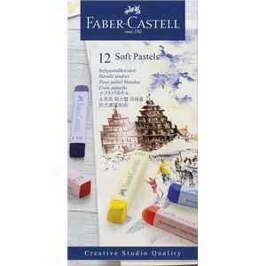 Faber Castell FC-128312 Pastelkrijt Creative Studio Softpastel 12 Delig Etui