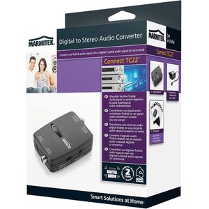 Marmitek Audio Adapter - Connect TC22 - Audio Converter Toslink - Coaxiaal of andersom