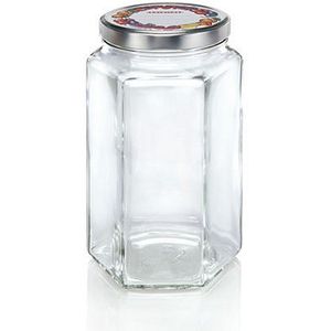 Vasetto Esagonale Leifheit 3212 da 1700 ml Trasparente