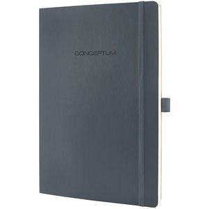 Sigel SI-CO318 Notitieboek Conceptum Pure Softcover A4 Donkergrijs Geruit