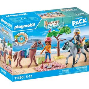 PLAYMOBIL Starter Pack Paardrijden naar het strand met Amelia en Ben - 71470