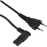 Scanpart C7 stroom kabel 2 meter - Met haakse stekker - Geschikt voor randapparatuur - Zwart - Universeel