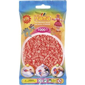 Hama Strijkkralen Hama 1000 Stuks Rood Pastel