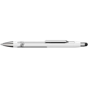 Schneider S-138701 Balpen Epsilon Touch Blauwschrijvend, Huls Wit/zilver