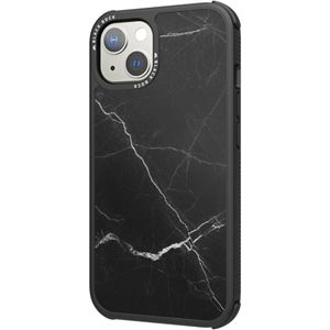 Black Rock Robust Marble Cover Voor Apple IPhone 13 Zwart