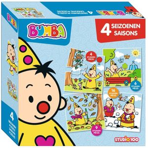 Bumba 4 in 1 puzzel - de seizoenen - 4/6/9/16 stuks