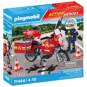 PLAYMOBIL Action Heroes Brandweer op de plaats van het ongeval - 71466