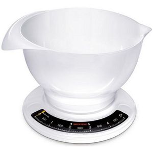 Soehnle 65054 Culina Pro Analoge Keukenweegschaal met Mengkom 2.5L Wit