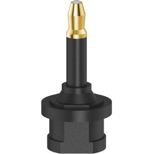 Hama ODT-adapter Toslink-koppeling - Optische 3,5-mm-stekker Verguld