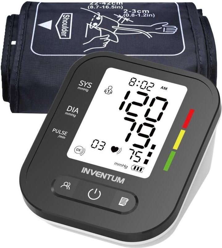 Inventum BDA435 - Bloeddrukmeter - Bovenarm - Volautomatisch - Inclusief Batterijen