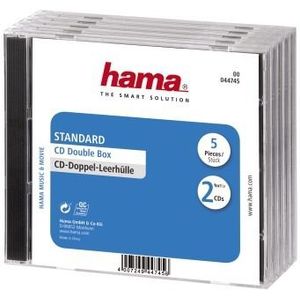 Hama CD Box Dubbel 5 Pak Geseald