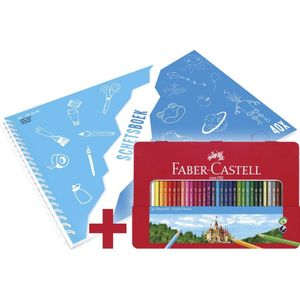 Faber Castell FC-115886-A Kleurpotloden 36 Stuks + A3 Kangaro Schetsboek