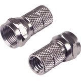 F Connector - Schroefbaar - 7,5 mm - Verpakking van 2