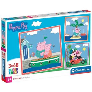 Clementoni 3in1 Puzzel Peppa Pig 3x48 Stukjes