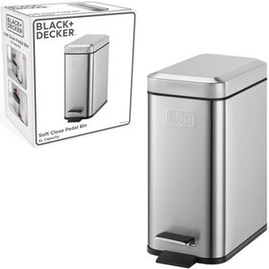 Black&Decker Pedaalemmer 5L RVS/Zwart