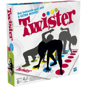 Hasbro Gaming Twister - Het bekende spel met 2 extra moves! Geschikt voor meer dan 2 spelers vanaf 6 jaar